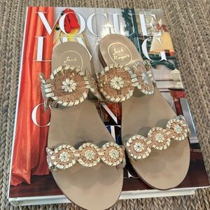 Jack Rogers Gold Sandal